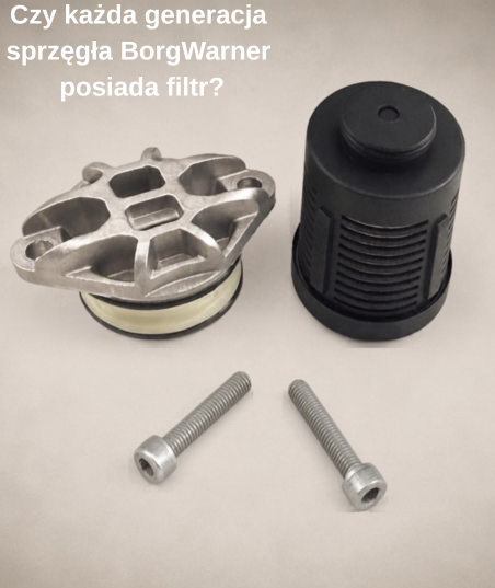 Czy każda generacja sprzęgła BorgWarner posiada filtr?