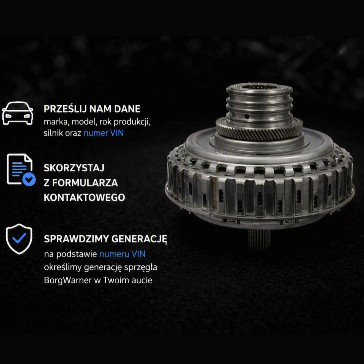 Która generacja sprzęgła BorgWarner znajduje się w moim aucie?